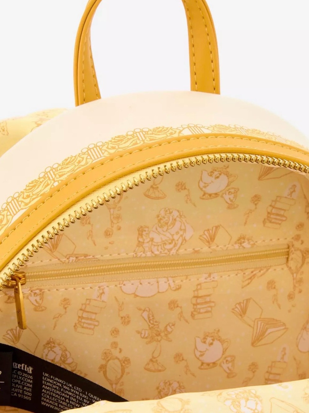 Loungefly Disney NWT Beauty & the Beast Belle Sketch Portrait Mini Backpack - Picture 5 of 8